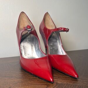 Red Women's Shoes Charles Jourdan
